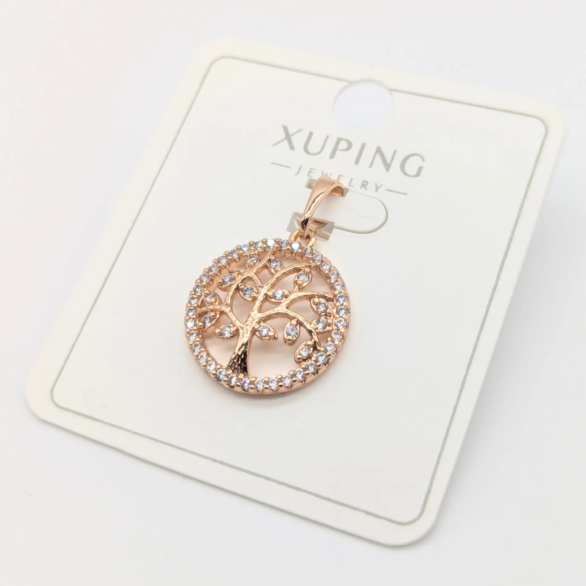 Підвіс Xuping 18к “Дерево життя” з білим цирконієм